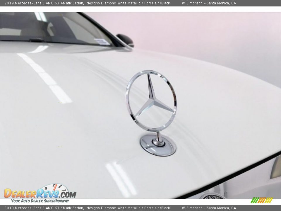 2019 Mercedes-Benz S AMG 63 4Matic Sedan designo Diamond White Metallic / Porcelain/Black Photo #33