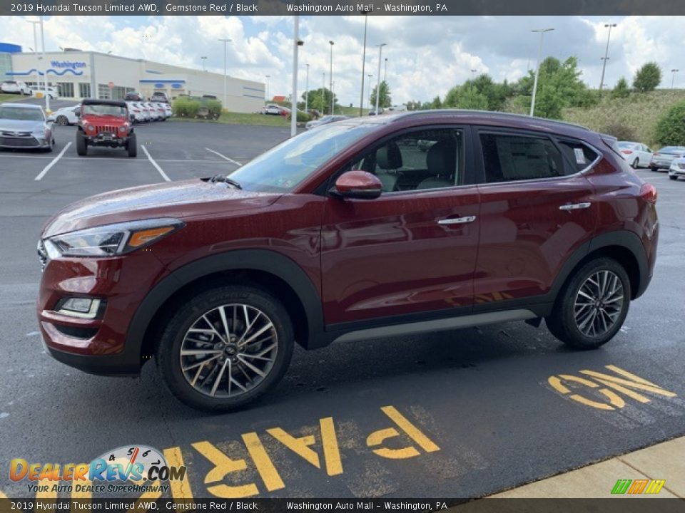 2019 Hyundai Tucson Limited AWD Gemstone Red / Black Photo #7