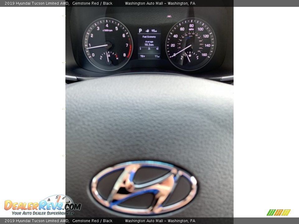 2019 Hyundai Tucson Limited AWD Gemstone Red / Black Photo #33