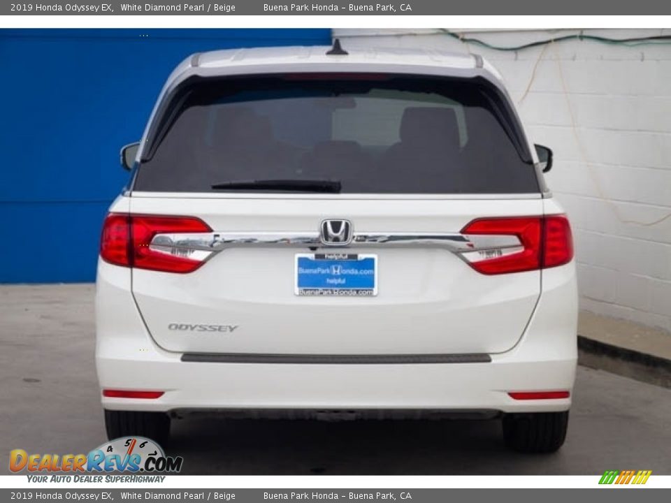 2019 Honda Odyssey EX White Diamond Pearl / Beige Photo #6