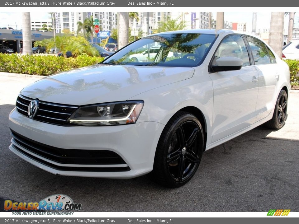 2017 Volkswagen Jetta S Pure White / Black/Palladium Gray Photo #5