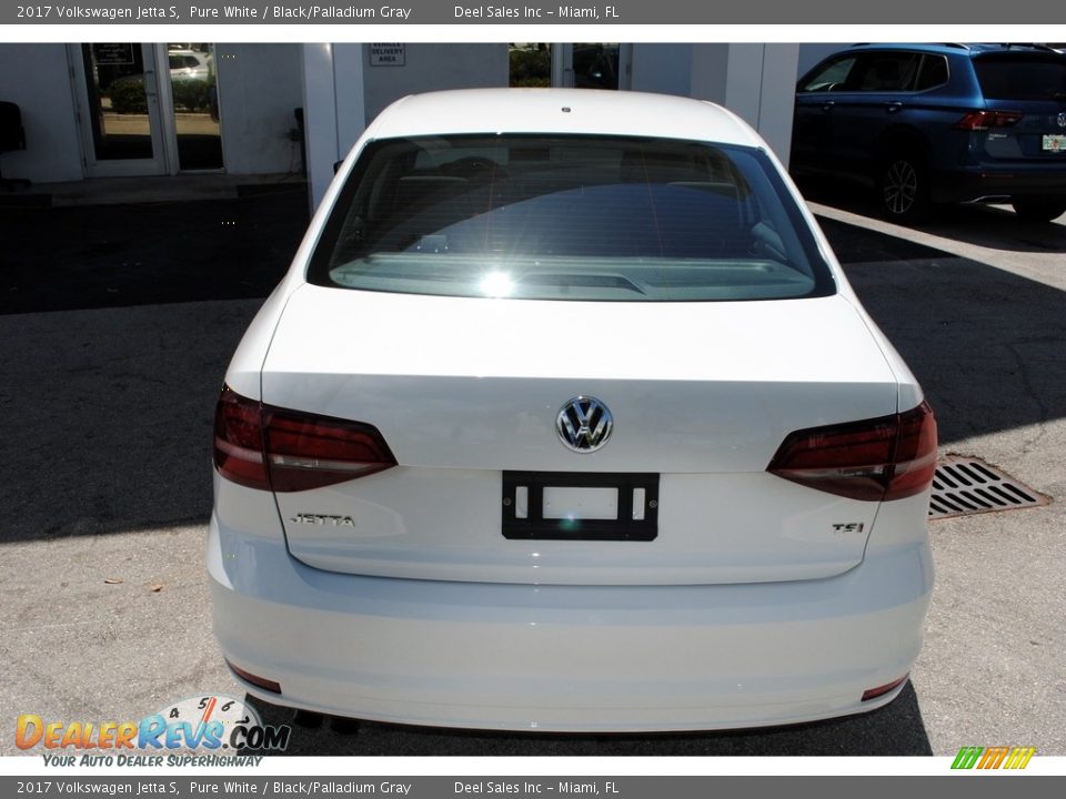 2017 Volkswagen Jetta S Pure White / Black/Palladium Gray Photo #7