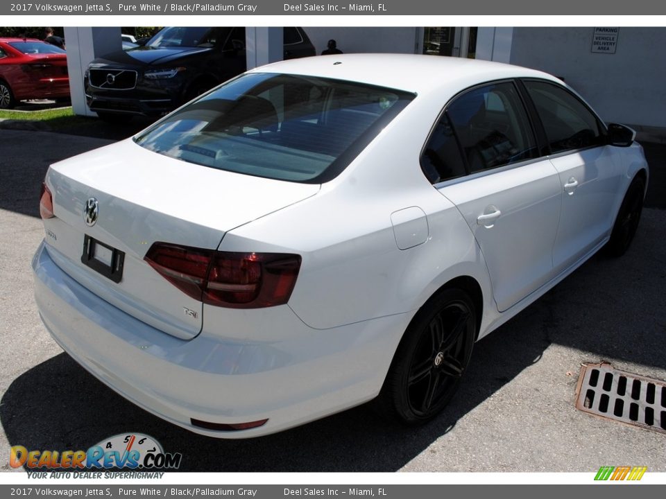 2017 Volkswagen Jetta S Pure White / Black/Palladium Gray Photo #8