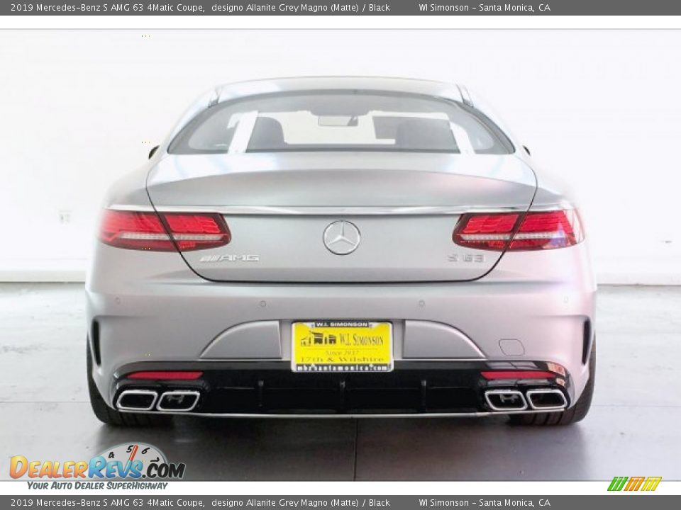 2019 Mercedes-Benz S AMG 63 4Matic Coupe designo Allanite Grey Magno (Matte) / Black Photo #3