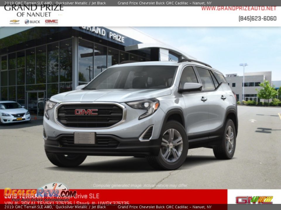 2019 GMC Terrain SLE AWD Quicksilver Metallic / Jet Black Photo #1