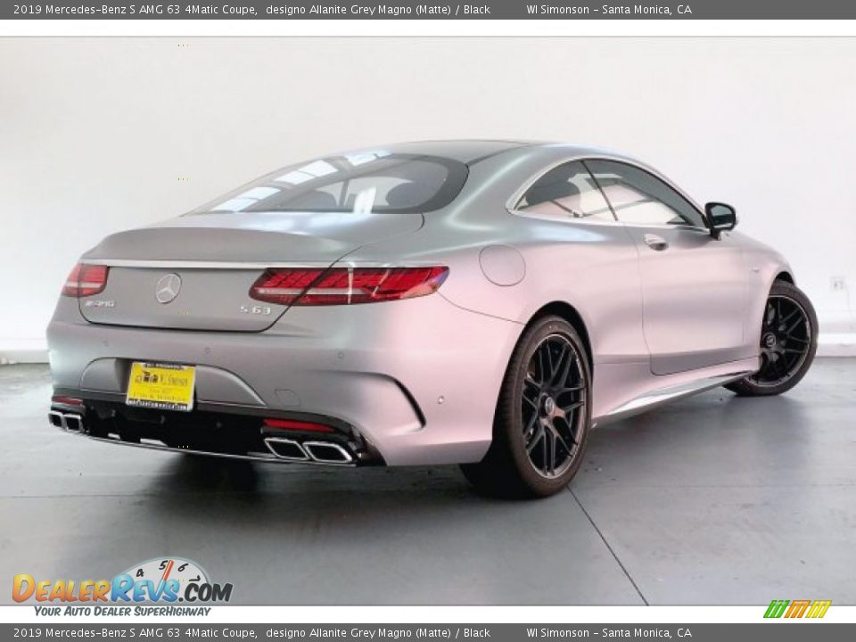 2019 Mercedes-Benz S AMG 63 4Matic Coupe designo Allanite Grey Magno (Matte) / Black Photo #16