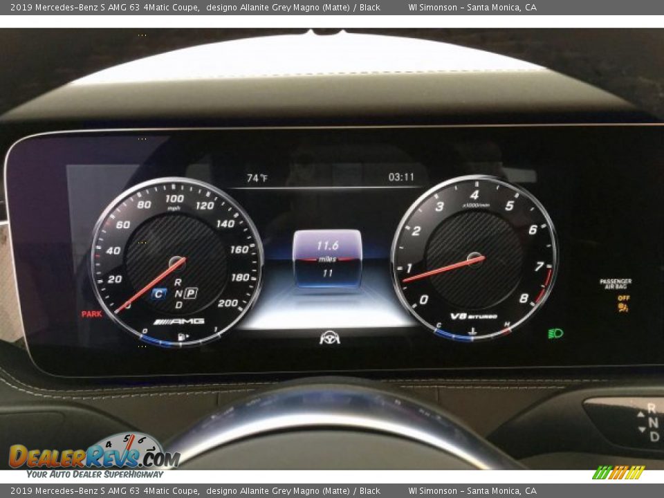 2019 Mercedes-Benz S AMG 63 4Matic Coupe Gauges Photo #20
