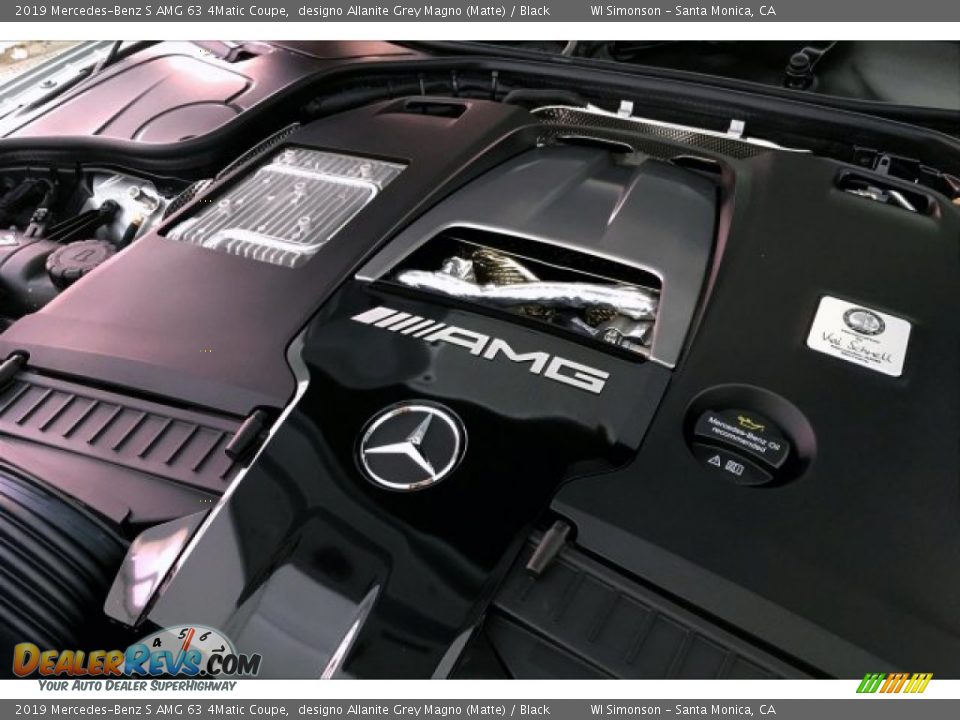 2019 Mercedes-Benz S AMG 63 4Matic Coupe designo Allanite Grey Magno (Matte) / Black Photo #31