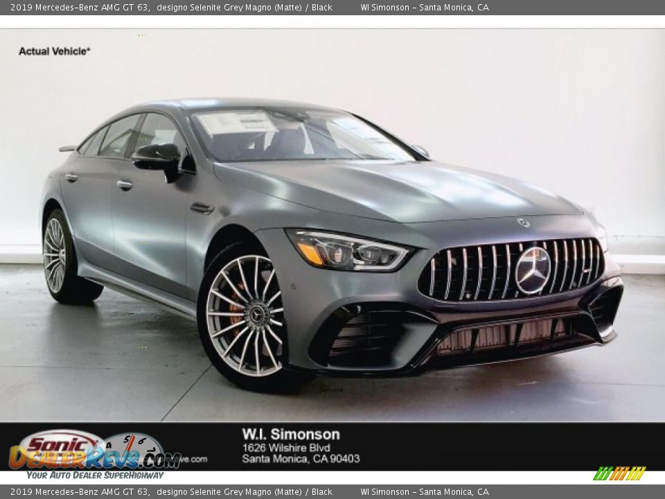 2019 Mercedes-Benz AMG GT 63 designo Selenite Grey Magno (Matte) / Black Photo #1