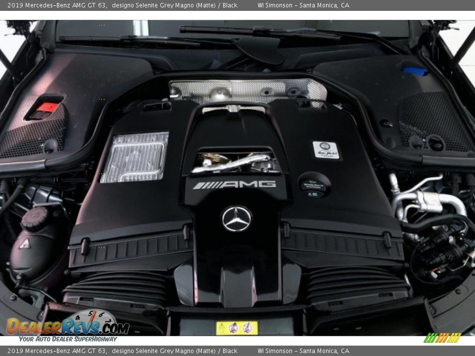 2019 Mercedes-Benz AMG GT 63 designo Selenite Grey Magno (Matte) / Black Photo #9