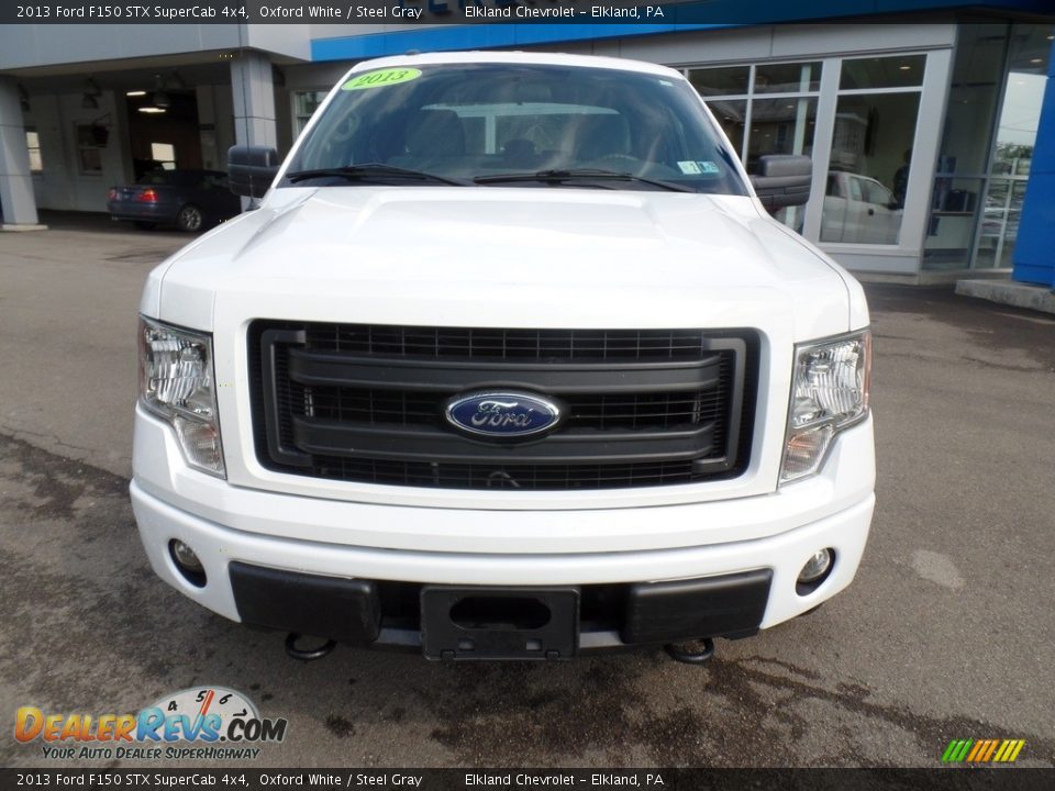 2013 Ford F150 STX SuperCab 4x4 Oxford White / Steel Gray Photo #2