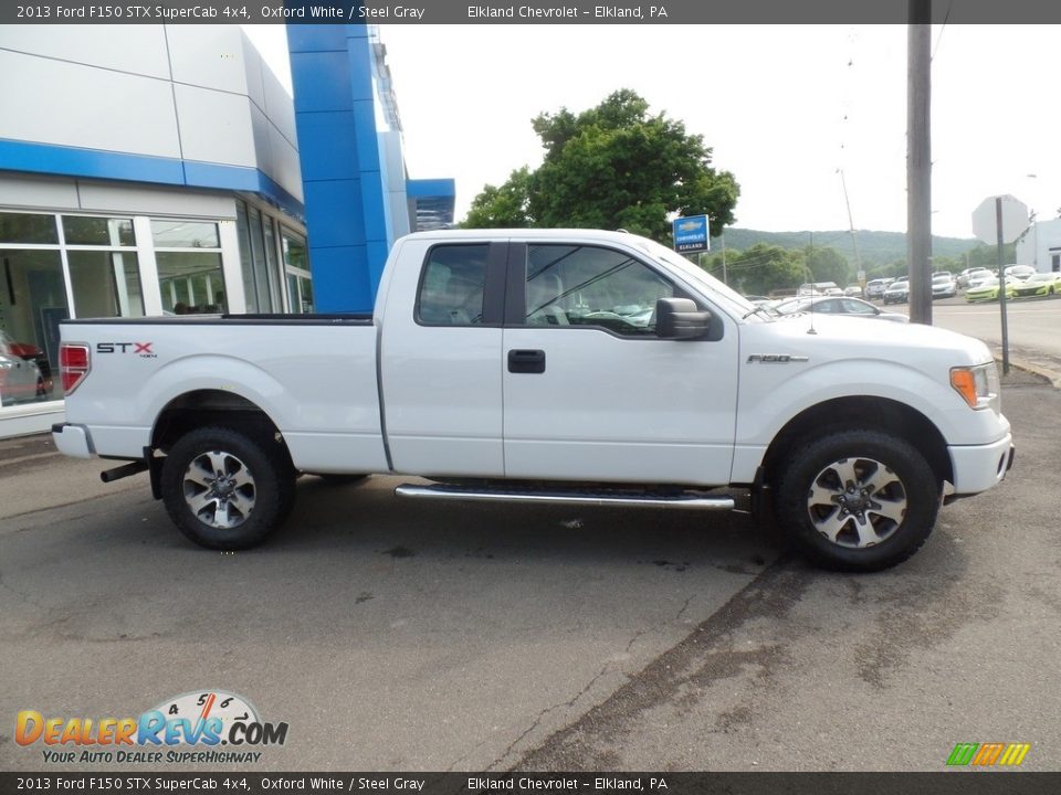 2013 Ford F150 STX SuperCab 4x4 Oxford White / Steel Gray Photo #4