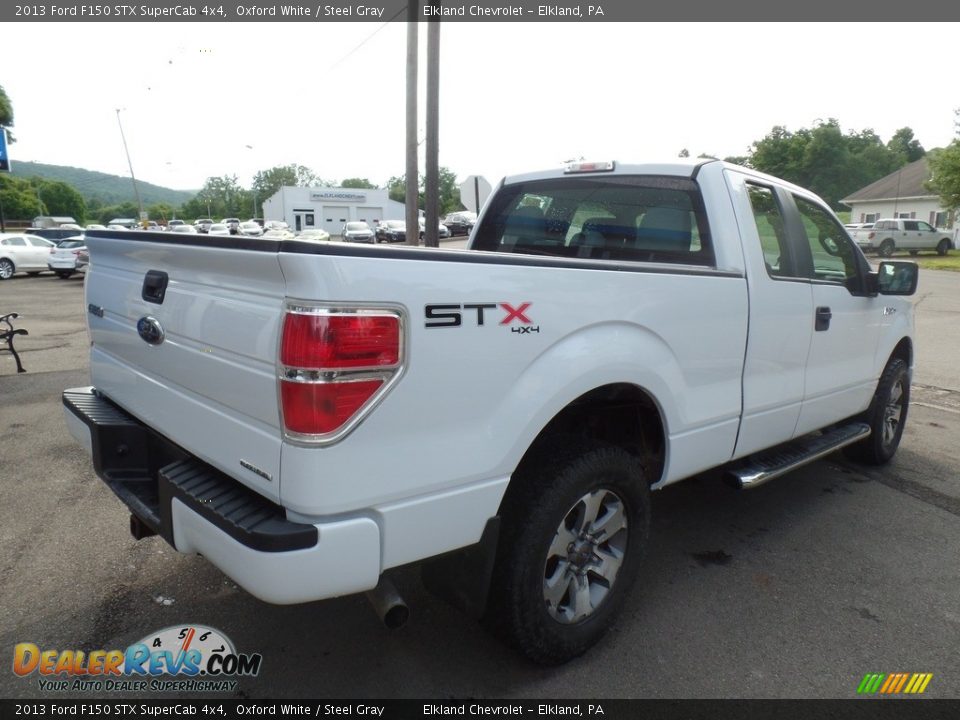2013 Ford F150 STX SuperCab 4x4 Oxford White / Steel Gray Photo #5
