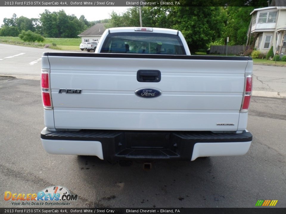 2013 Ford F150 STX SuperCab 4x4 Oxford White / Steel Gray Photo #6