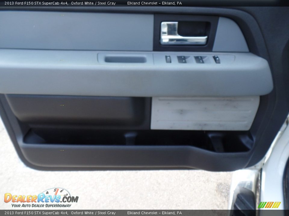 2013 Ford F150 STX SuperCab 4x4 Oxford White / Steel Gray Photo #13