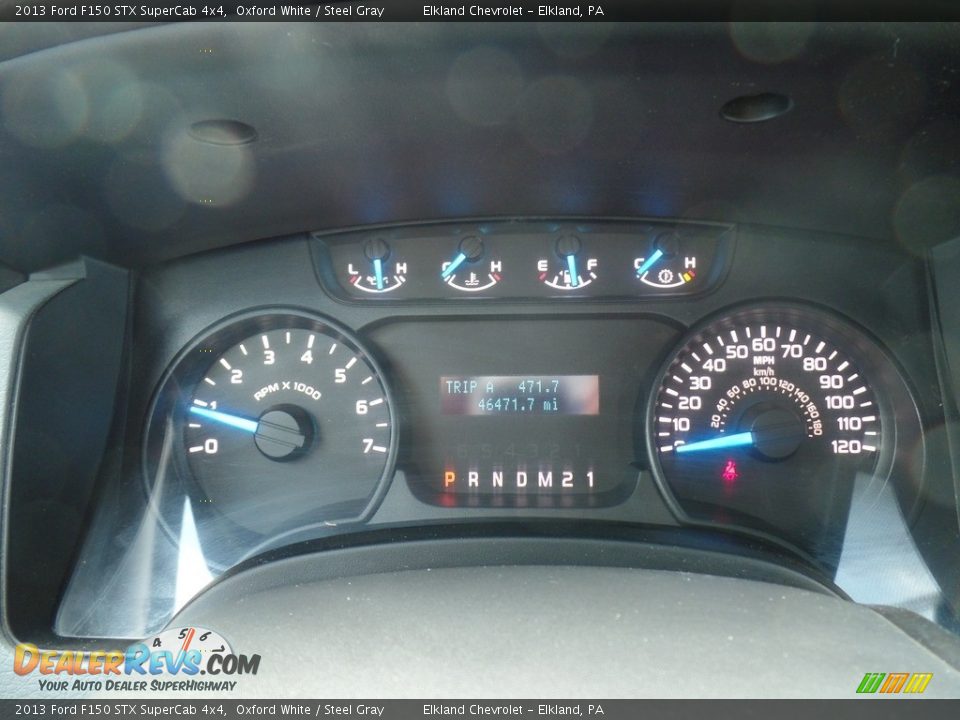 2013 Ford F150 STX SuperCab 4x4 Oxford White / Steel Gray Photo #20