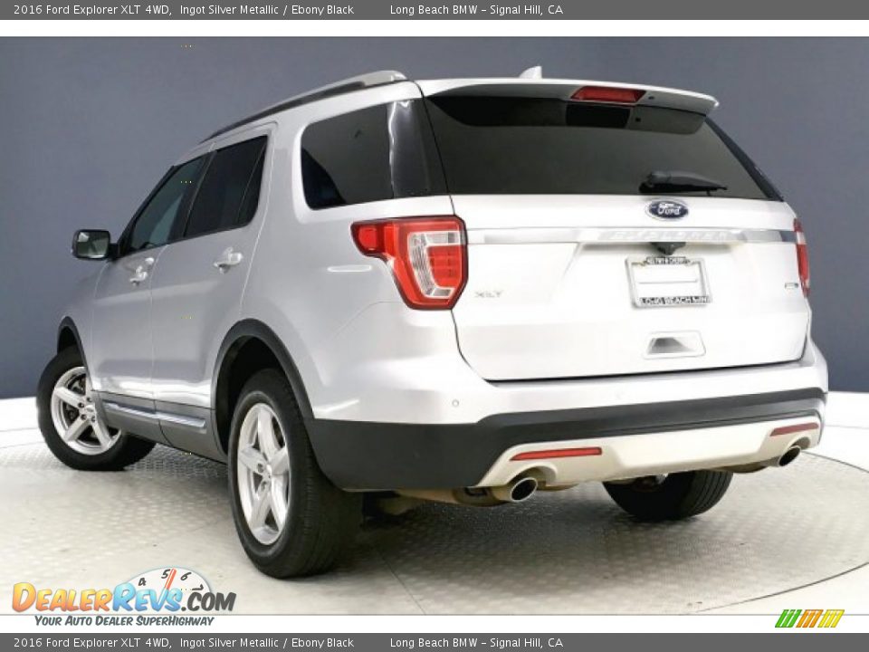 2016 Ford Explorer XLT 4WD Ingot Silver Metallic / Ebony Black Photo #10