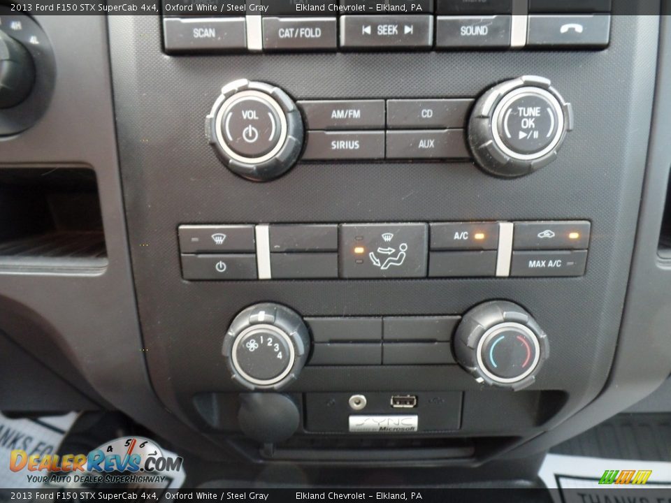 2013 Ford F150 STX SuperCab 4x4 Oxford White / Steel Gray Photo #22
