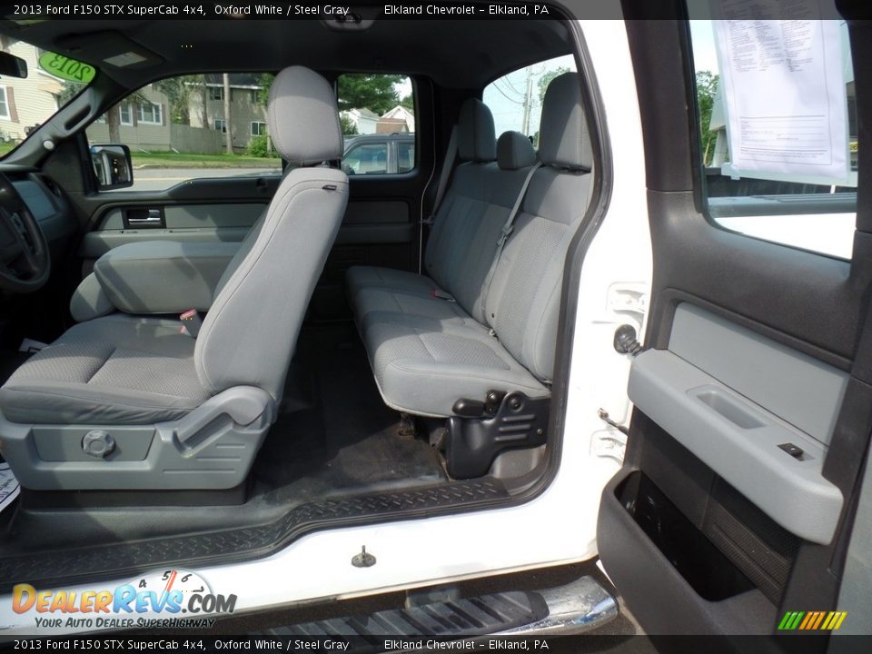 2013 Ford F150 STX SuperCab 4x4 Oxford White / Steel Gray Photo #24