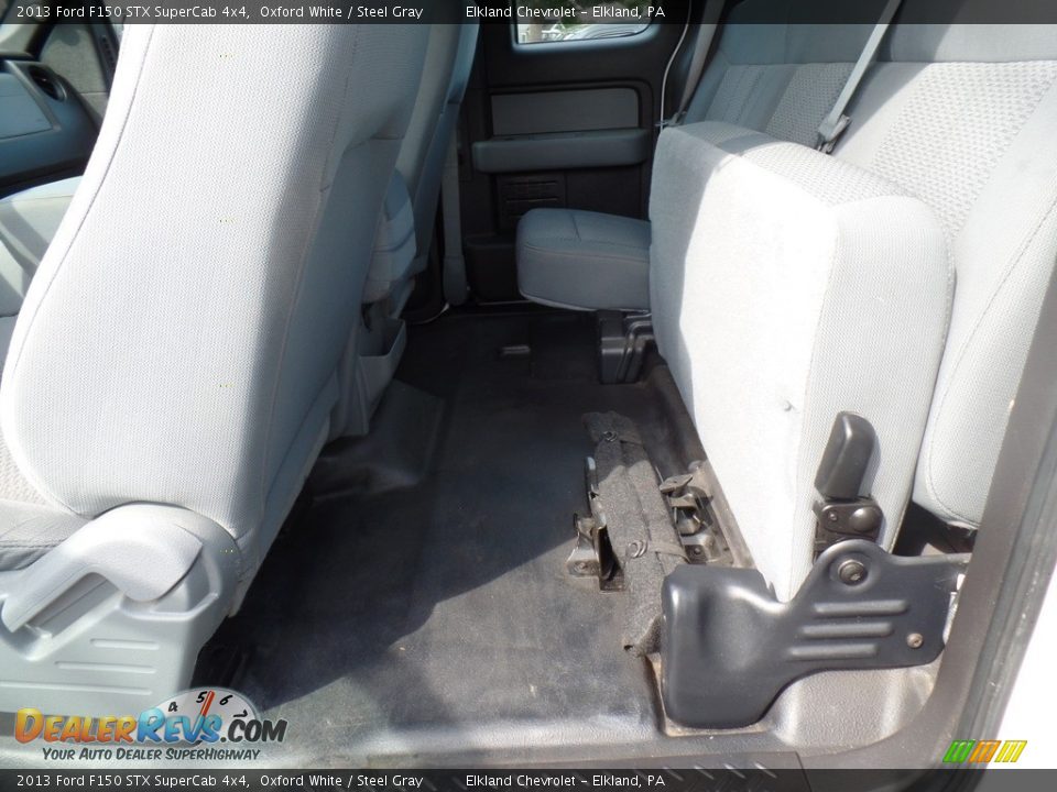 2013 Ford F150 STX SuperCab 4x4 Oxford White / Steel Gray Photo #26