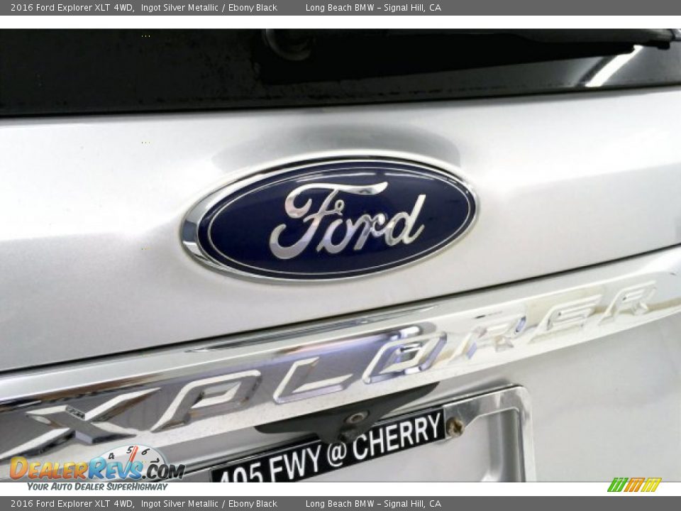 2016 Ford Explorer XLT 4WD Ingot Silver Metallic / Ebony Black Photo #23