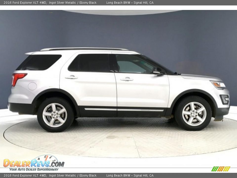 2016 Ford Explorer XLT 4WD Ingot Silver Metallic / Ebony Black Photo #30