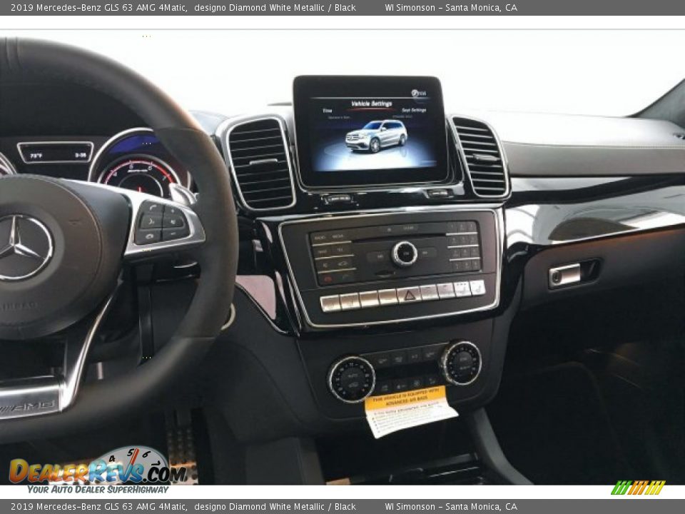 2019 Mercedes-Benz GLS 63 AMG 4Matic designo Diamond White Metallic / Black Photo #6
