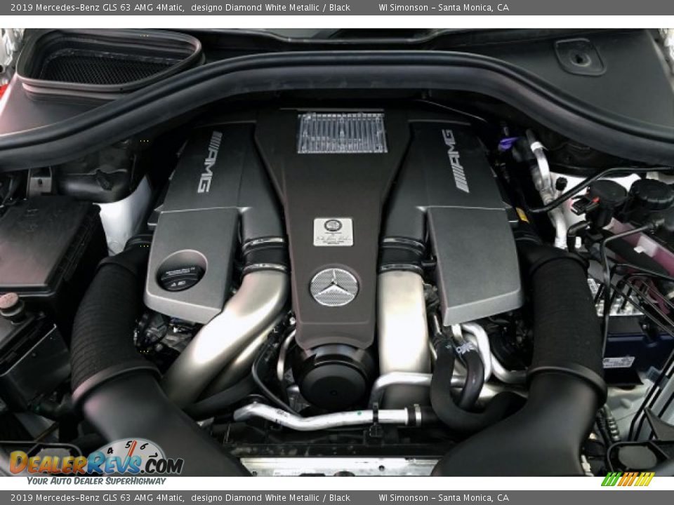 2019 Mercedes-Benz GLS 63 AMG 4Matic designo Diamond White Metallic / Black Photo #8