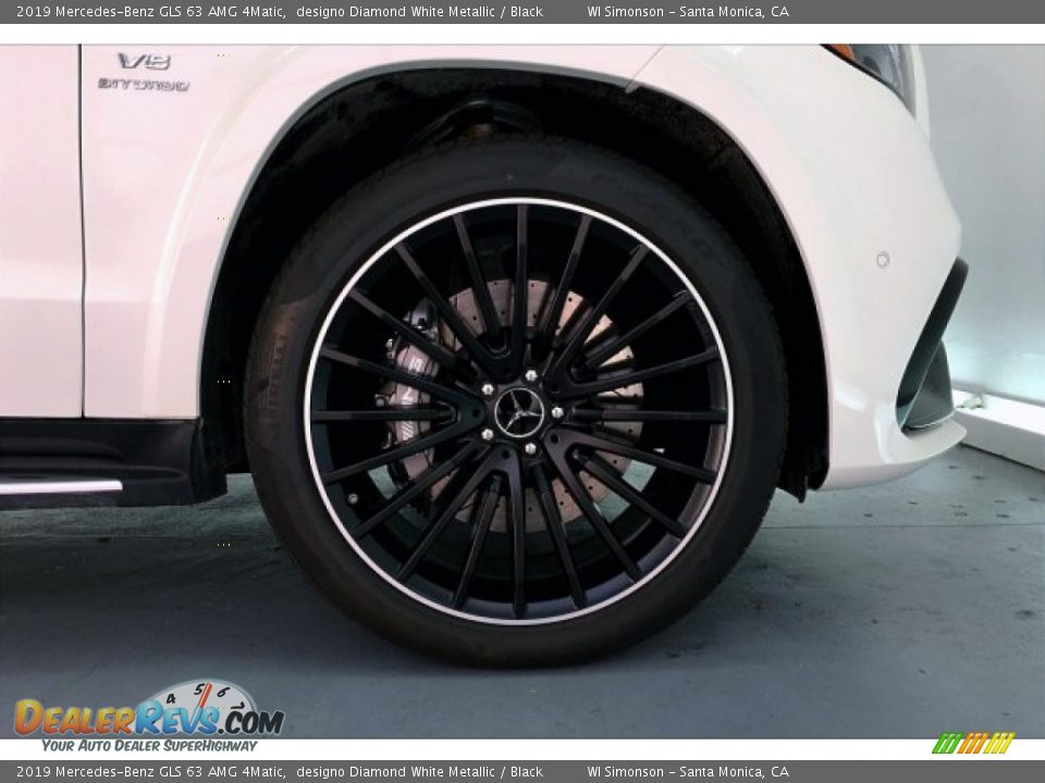2019 Mercedes-Benz GLS 63 AMG 4Matic designo Diamond White Metallic / Black Photo #9