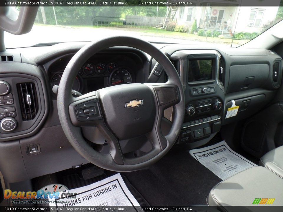 2019 Chevrolet Silverado 1500 WT Regular Cab 4WD Black / Jet Black Photo #22