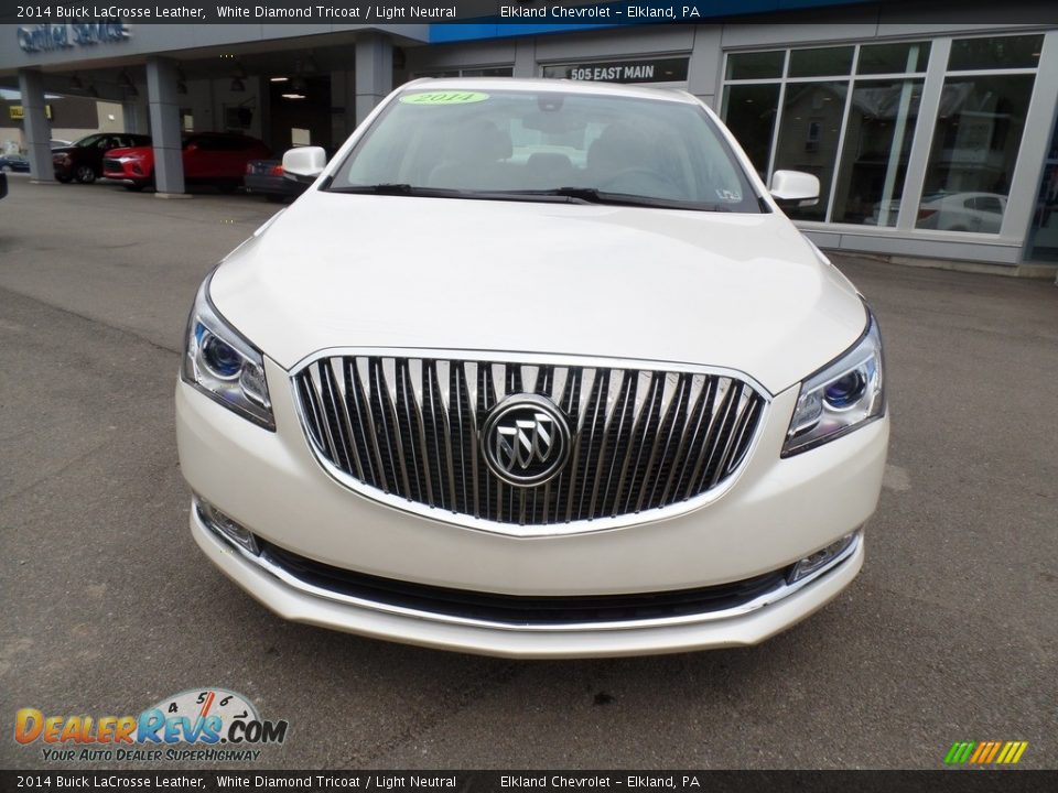 2014 Buick LaCrosse Leather White Diamond Tricoat / Light Neutral Photo #2