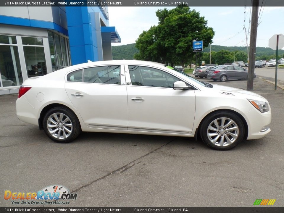 2014 Buick LaCrosse Leather White Diamond Tricoat / Light Neutral Photo #5
