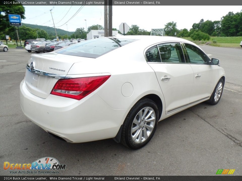 2014 Buick LaCrosse Leather White Diamond Tricoat / Light Neutral Photo #6