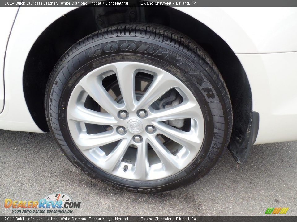 2014 Buick LaCrosse Leather White Diamond Tricoat / Light Neutral Photo #10