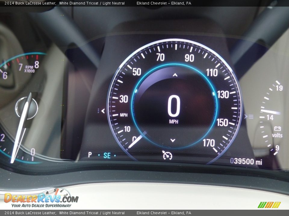 2014 Buick LaCrosse Leather White Diamond Tricoat / Light Neutral Photo #22