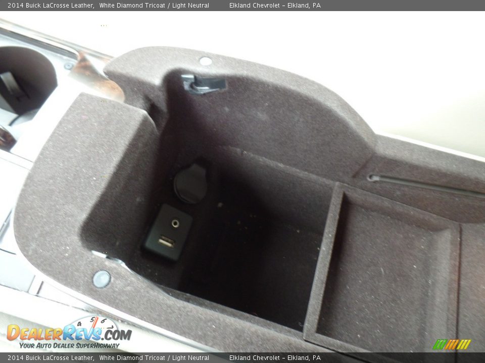 2014 Buick LaCrosse Leather White Diamond Tricoat / Light Neutral Photo #30
