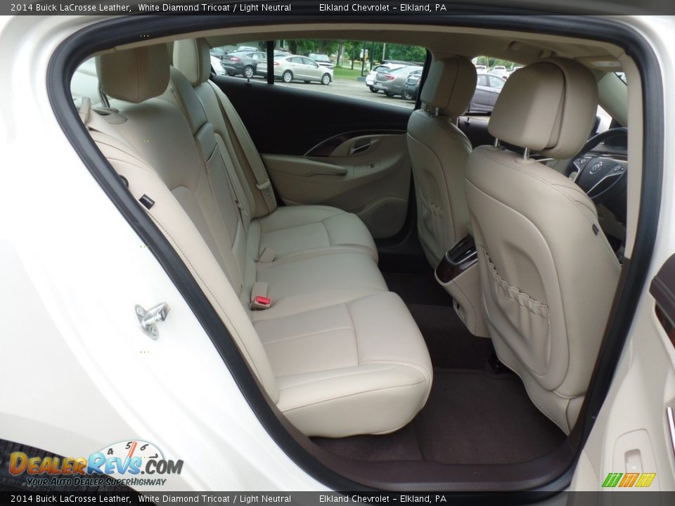 2014 Buick LaCrosse Leather White Diamond Tricoat / Light Neutral Photo #36