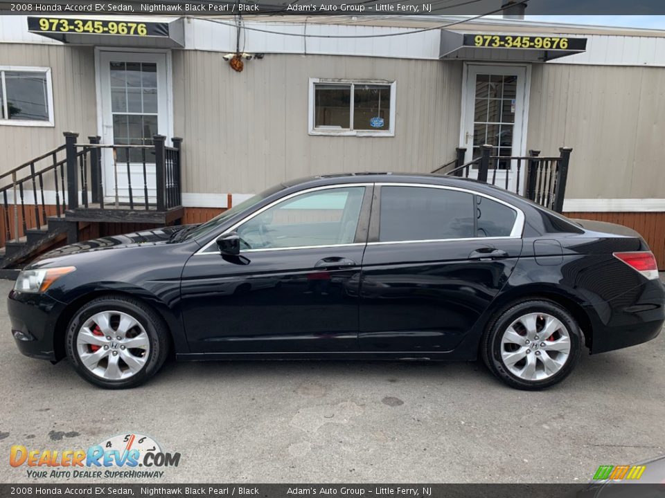 2008 Honda Accord EX Sedan Nighthawk Black Pearl / Black Photo #7