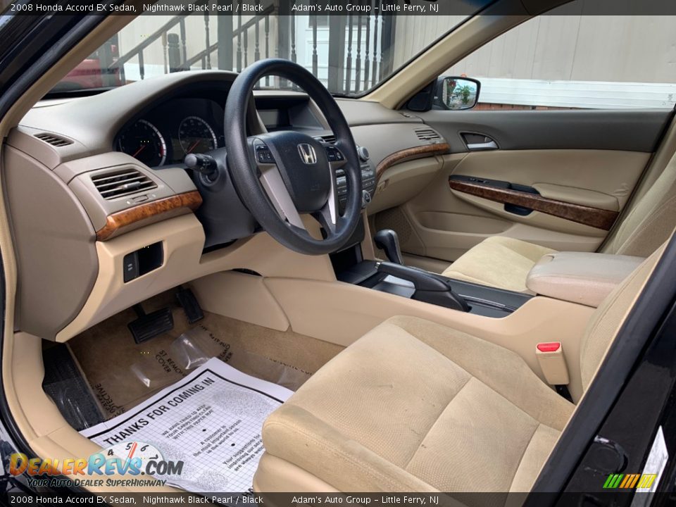 2008 Honda Accord EX Sedan Nighthawk Black Pearl / Black Photo #8