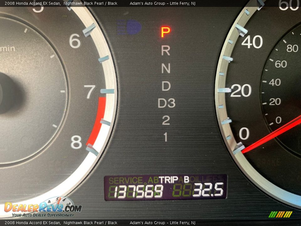 2008 Honda Accord EX Sedan Nighthawk Black Pearl / Black Photo #11