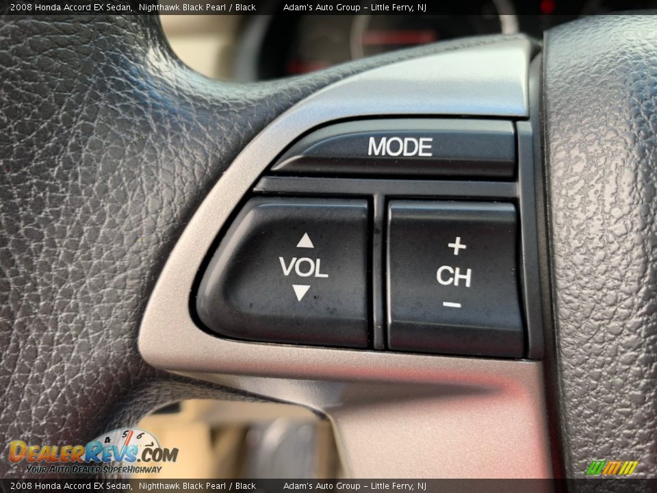 2008 Honda Accord EX Sedan Nighthawk Black Pearl / Black Photo #12