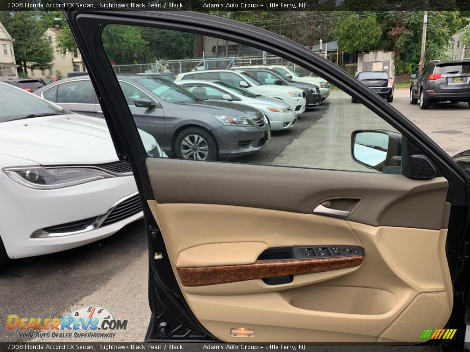 2008 Honda Accord EX Sedan Nighthawk Black Pearl / Black Photo #17