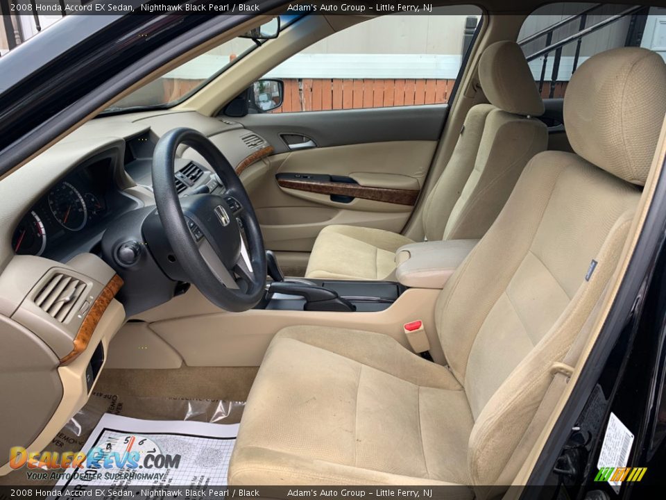 2008 Honda Accord EX Sedan Nighthawk Black Pearl / Black Photo #19