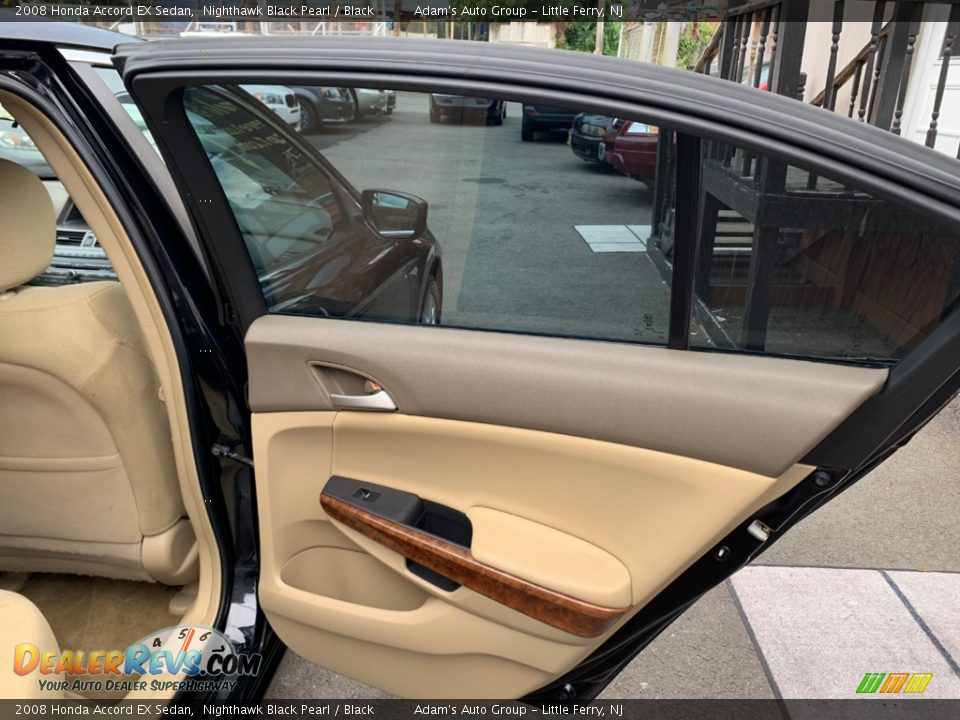 2008 Honda Accord EX Sedan Nighthawk Black Pearl / Black Photo #23