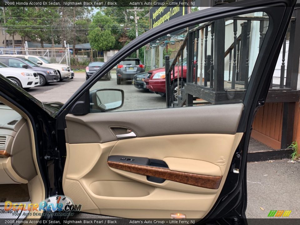 2008 Honda Accord EX Sedan Nighthawk Black Pearl / Black Photo #25