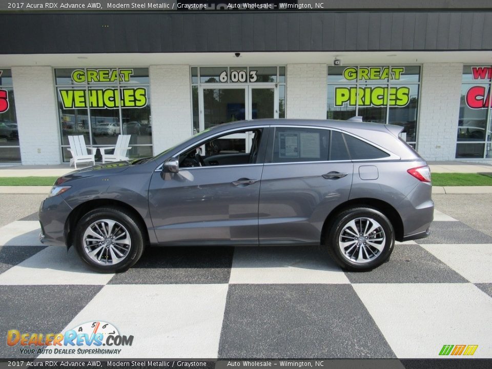 2017 Acura RDX Advance AWD Modern Steel Metallic / Graystone Photo #1