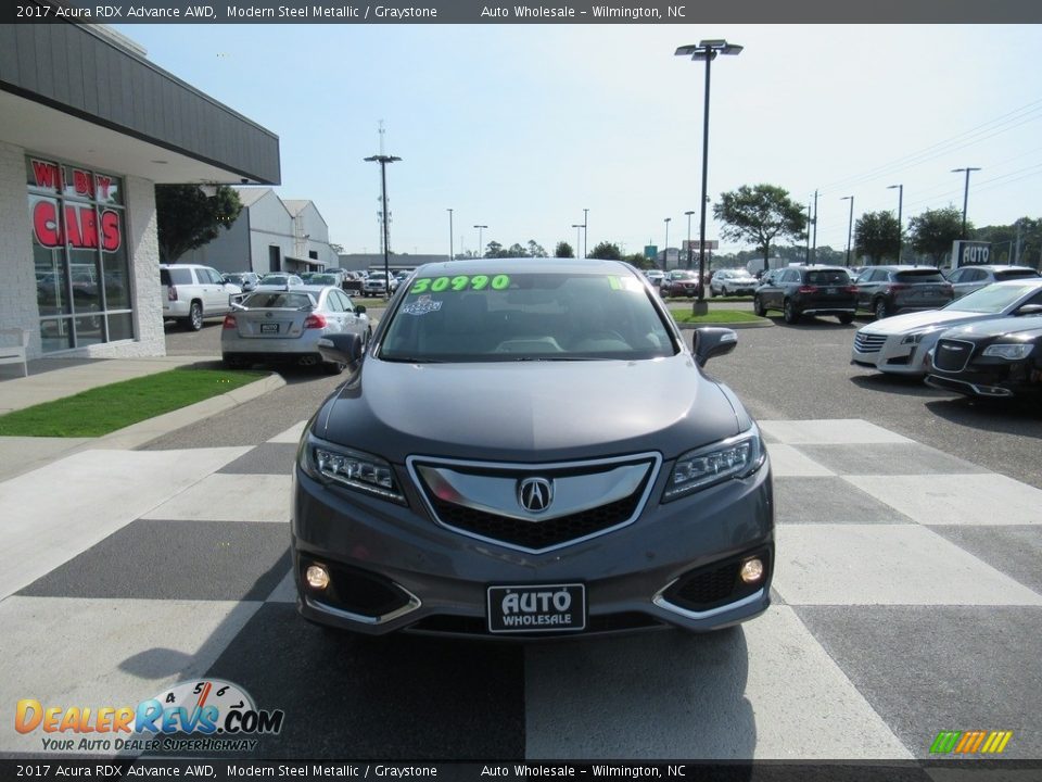 2017 Acura RDX Advance AWD Modern Steel Metallic / Graystone Photo #2