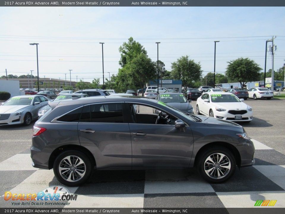 2017 Acura RDX Advance AWD Modern Steel Metallic / Graystone Photo #3