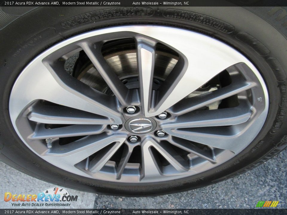 2017 Acura RDX Advance AWD Modern Steel Metallic / Graystone Photo #7