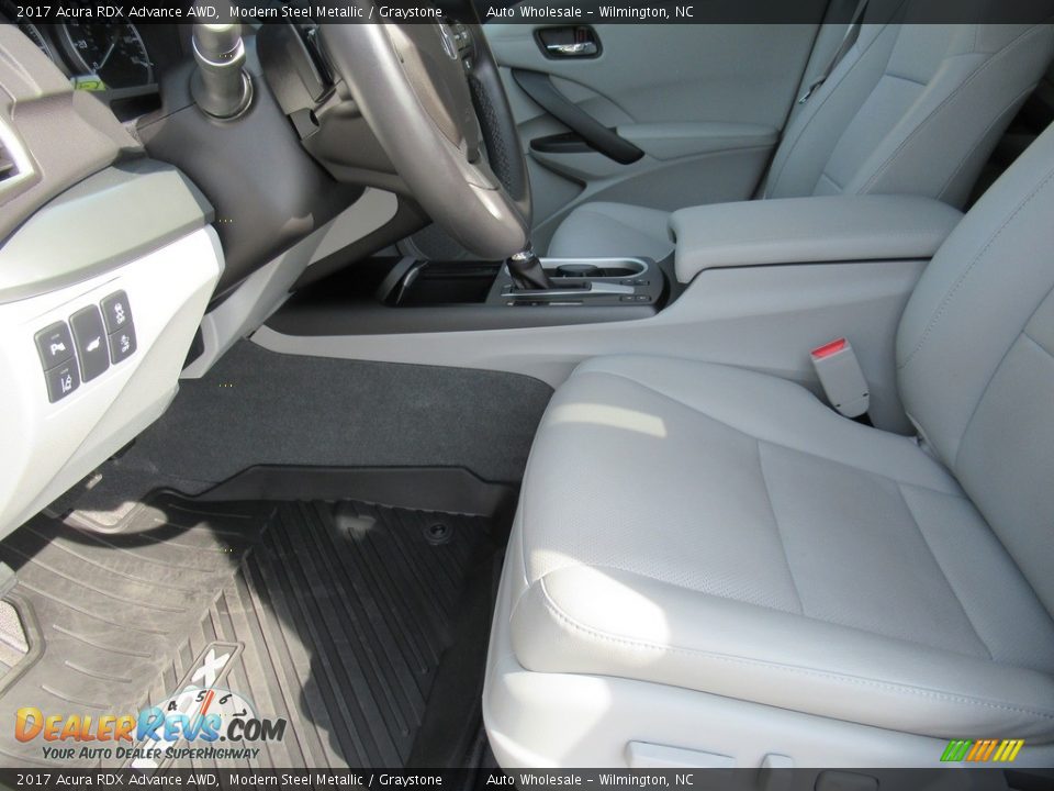 2017 Acura RDX Advance AWD Modern Steel Metallic / Graystone Photo #9